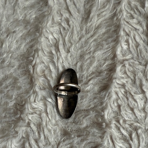 Silver and Turquoise Thunderbird Ring - Picture 3 of 5